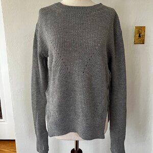 Lululemon Gray Ribbed Knit Long Sleeve Sweater - Size 4
